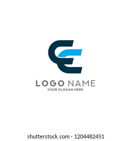 Letter CC Logo Design Vector Template