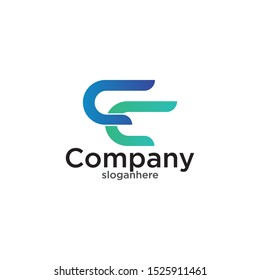 Letter CC Logo Design Vector Template