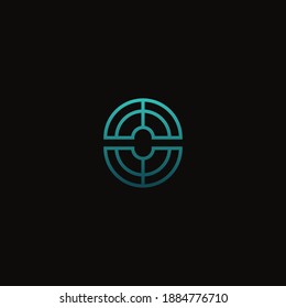 letter cc or o abstract logo design vector template download