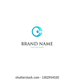 Letter CC Vision Optical Abstract Creative Business Modern Logo