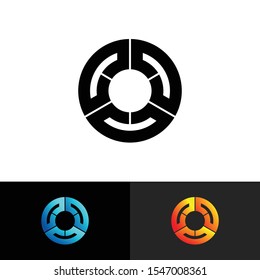 Letter CCC simple logo icon design vector