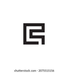 letter CCC simple symbol box vector logo