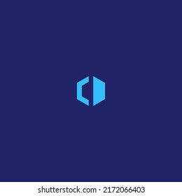 letter CD brain logo design