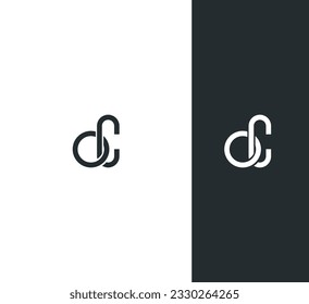 Letter CD DC, D Logo Design Vector Template.