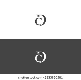 Letter CD DC Logo Design Vectorvorlage.