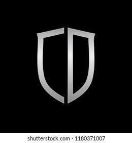 Letter CD initial logo design vector
