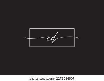 Letter CD Logo Design, Creative Minimal Logo Design