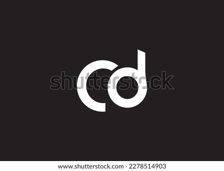 Letter CD Logo Design, Creative Minimal Logo Design