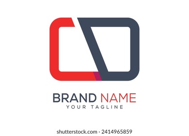 
Letter cd logo design template