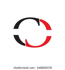 Letter CD logo design vector