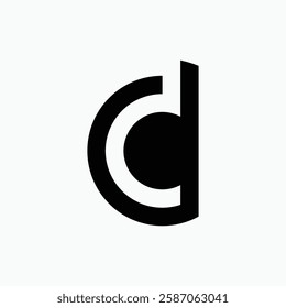 letter cd logo design vector idea