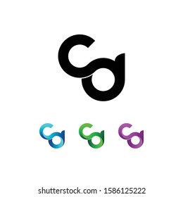 Letter "CD" logo monogram. CD icon design vector
