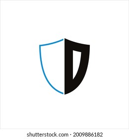 Letter CD Logo Monogramm mit Schild Form Design Vorlage.