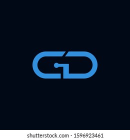 Letter CD logo. vector business