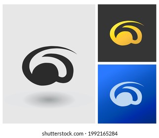 Letter CD monogram iconic modern company logo