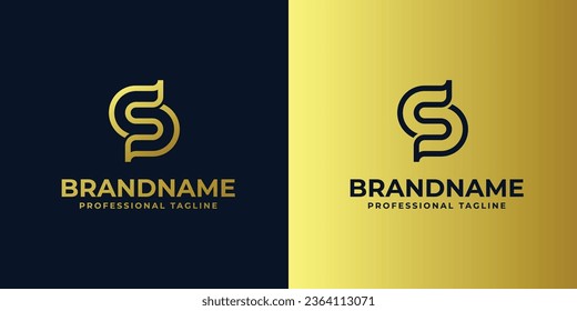 Letter CD or S Logo Set, suitable for any business with S, CD, or DC initials.