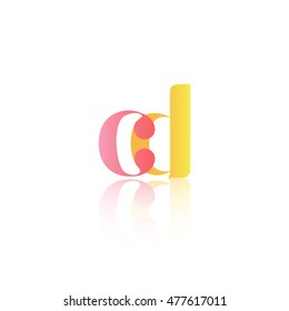 Letter CD that can be used as initial logo