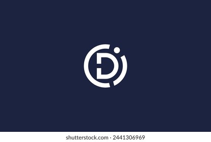 letter cdi with circle logo icon design vector design template inspiration