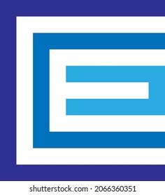 Letter CE abstract logo design, template, no background