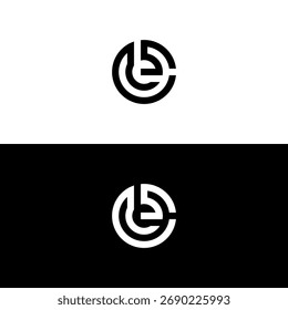 letter ce ec logo desain vector