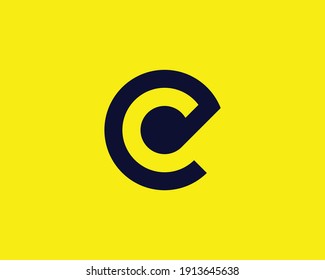 letter ce and ec logo design vector template