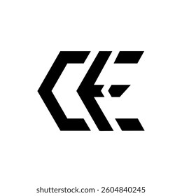 Letter Ce modern unique shape typography branding logo