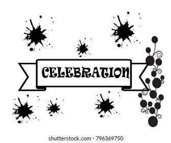 Letter is Celebration. vector illustration