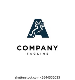 Letra A Centaur Logo Icon Vetor
