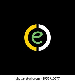 Letter CEO logo icon vector template for your business. Initial logo design, geometric logo. Creative Modern Monogram alphabet. Company Logo Idea with tagline space.