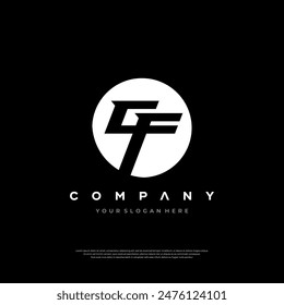 letter cf circle logo icon design vector design template inspiration Premium Design