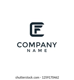 Letter CF logo design