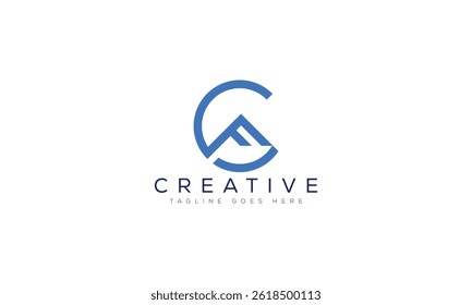 Letter CF logo design template vector illustration