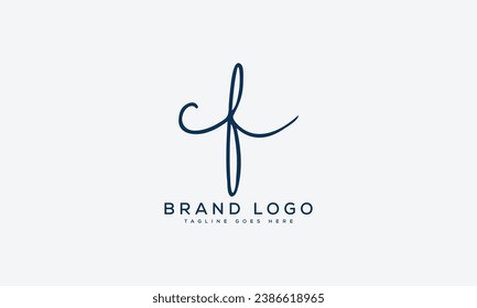 letter CF logo design vector template design for brand.