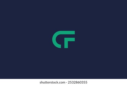 Letra cf logo icono diseño Vector diseño Plantilla inspiración