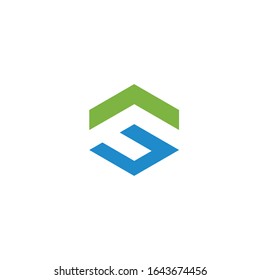  icono del logotipo CF letra vectorial
