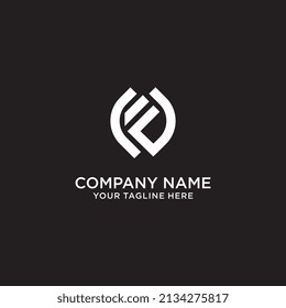 Letter CF Logo Template Vector Isolated On White Background