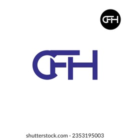 Letter CFH Monogram Logo Design