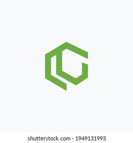 letter cg abstract logo vector design template