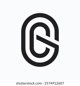 Letter Cg or Gc initial minimalist creative monogram logo