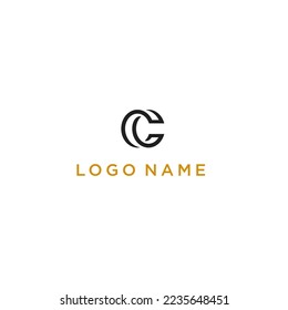 Letter CG Logo. Circular tube shape combination of the letters C and G