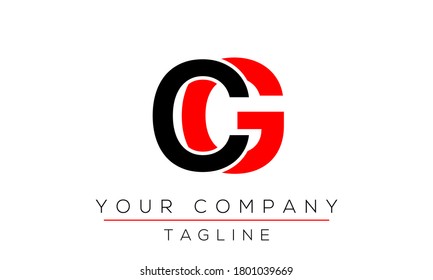 Letter Cg Logo Design Creative Modern Stock Vector (Royalty Free ...