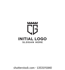 Letter CG logo icon template