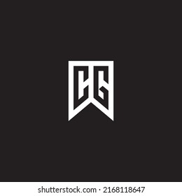 Letra CG. El logotipo es Minimal Simple Modern. Adecuado para ropa de moda deportiva e-Sport etc.