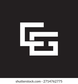 Letter CG logo vector art icon template.