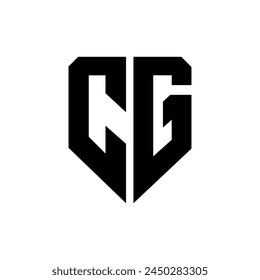 Letter Cg with shield shape security business monogram logo design idea