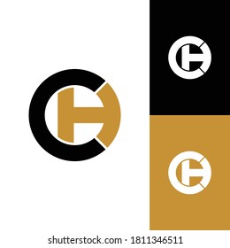 Logo-Design des Buchstaben CH