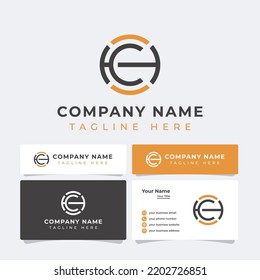 Letter CH Circle Logo, is suitable for any business.