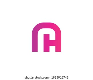 letter ch and hc logo design vector template