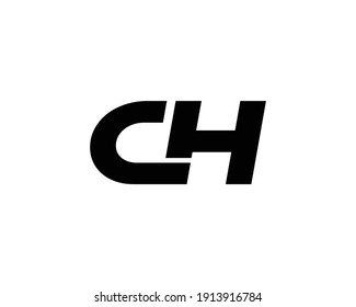 letter ch and hc logo design vector template