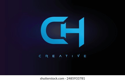 Letter CH logo design creative custom clean two alphabet logo
